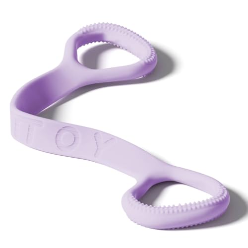 YOTTOY Figure 8 Resistance Band, Elastic Resistance Band with Comfortable Handles for Home Workout, Physical Therapy, Arm, Leg & Glute Training - color: Purple