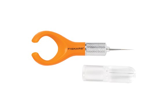 Fiskars 163050-1001 Fingertip Craft Knife, 7 Inch, Orange - style: Knife