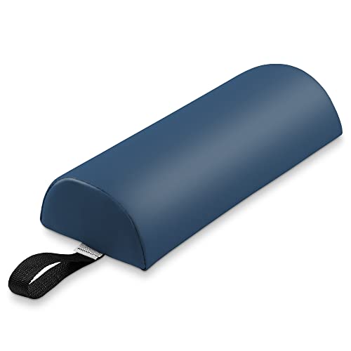 Saloniture Half Round Neck Massage Table Bolster Pillow Pad - 13 x 6 x 3 Inch - Blue - color: Blue