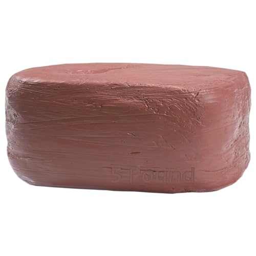 ReArt Natural Air-Dry Clay 5lbs, Terracotta for Sculpting, Wheel Throwing, Hand Building, All-Purpose Modeling Clay - color: Terracotta 5LBs