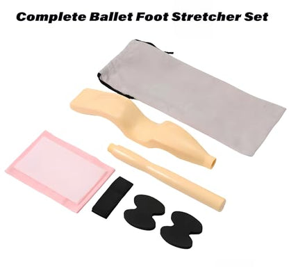 Pro Ballet Foot Stretcher Set, Portable Foot Arch Trainer Stretcher for Dancers Ballet Arch Pointe Stretching Flexibility Training Equipment Instep Strengthener Kit for Gymnastics Yoga Athletes