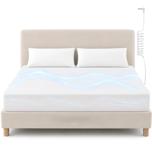 Amysmart 2.0 Grounding Sheet Kit - 10% High-Density Silver Fiber & 90% Organic Cotton - 15" Deep Pocket Fitted Sheet - Bio-Electrical Balance Bedding with Tester Pen (White, King) - color: White, size: King