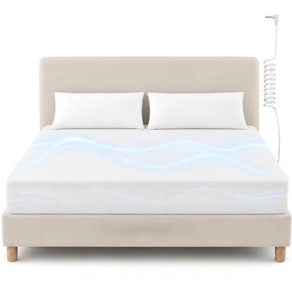 Amysmart 2.0 Grounding Sheet Kit - 10% High-Density Silver Fiber & 90% Organic Cotton - 15" Deep Pocket Fitted Sheet - Bio-Electrical Balance Bedding with Tester Pen - White - Queen - color: White, size: Queen