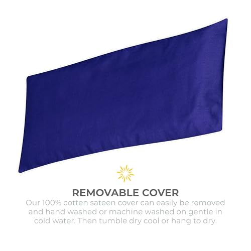 4 Pack Unscented Sateen Eye Pillows, Blue - color: Blue