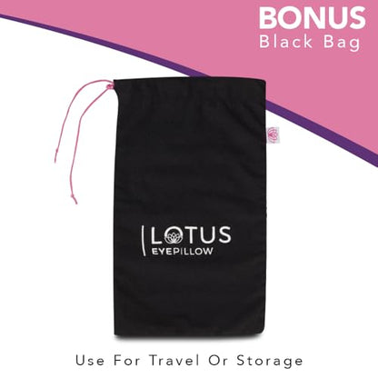 Lotus Lavender Eye Pillow - Weighted Mask for Sleep & Meditation, Pink - color: Pink