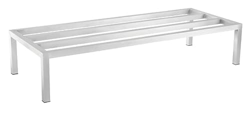 CenPro Commercial NSF Aluminum Dunnage Rack - 1,500 lb. Weight Capacity - 60"x20"x12" (28W-127) - size: 60x20x12"