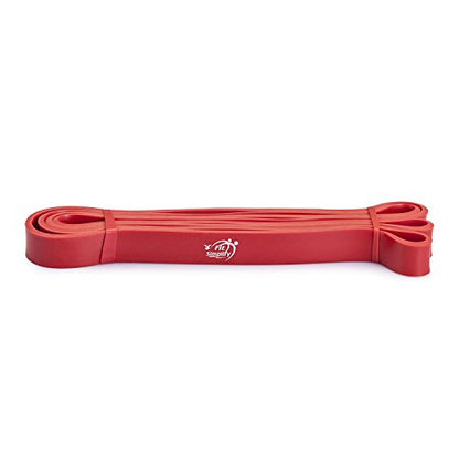 Fit Simplify Pull Up Assist Resistance Bands for Fitness, Physical Therapy, Stretching, Mobility and Exercise - color: Red