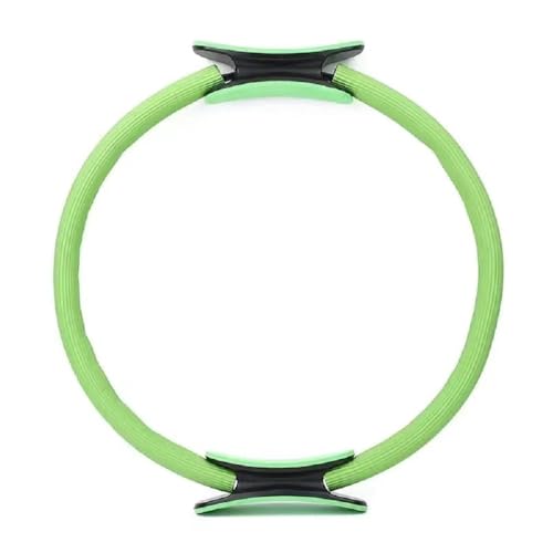Pilates Ring Circle for Fitness & Yoga – Toning Inner & Outer Thighs, Legs, Core Strength – Lightweight, Non-Slip Resistance Equipment for Body Sculpting & Training – Exercise Tool - color: Green