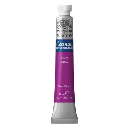 Winsor & Newton Cotman Watercolor Paint, 8ml Tube, Mauve | Introductory Watercolor made with Fine Art Pigments, Perfect for Beginners, Lightfast & Permanent, Good Tinting Strength - color: Mauve, style: 0.27-oz Tube