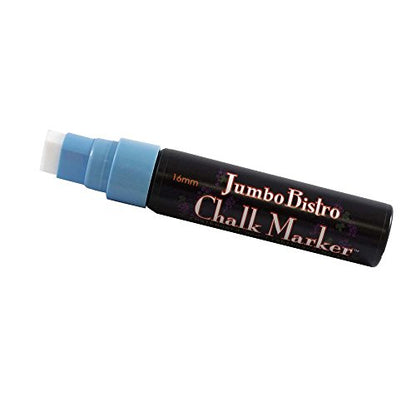 JAM PAPER Dustless Erasable Chalk Markers - Jumbo Point Liquid Chalk Marker - Baby Blue - 2/Pack - color: Baby Blue