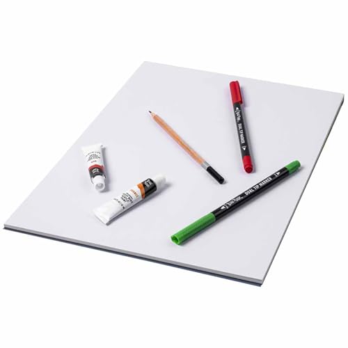 Brea Reese 60 Sheets Mixed Media Paper Pad - 11x14 in, 98 lb Acid-Free | Glue-Bound Artist Sketchbook for Watercolor, Acrylic & Ink, Heavyweight Sheets for Layering, Collaging & Dry Media