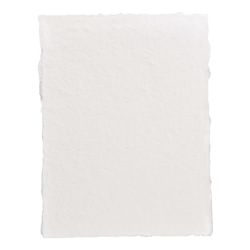 Leather Village Watercolor Paper 7''x5'', 400 GSM Cotton, 25 Sheets White | Handmade Cold Press Rough Textured Cotton Paper, Ideal for Drawing, Sketching, Calligraphy, Mixed Media & Watercolor - size: 7 inches X 5 inches