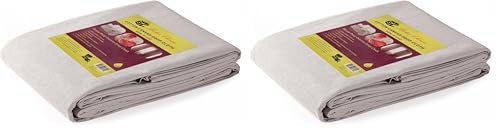 Bates- Canvas Drop Cloth - 9x12, Paint Tarp for Painting (Pack of 2) - size: 12 x 9 ft (Pack of 2)