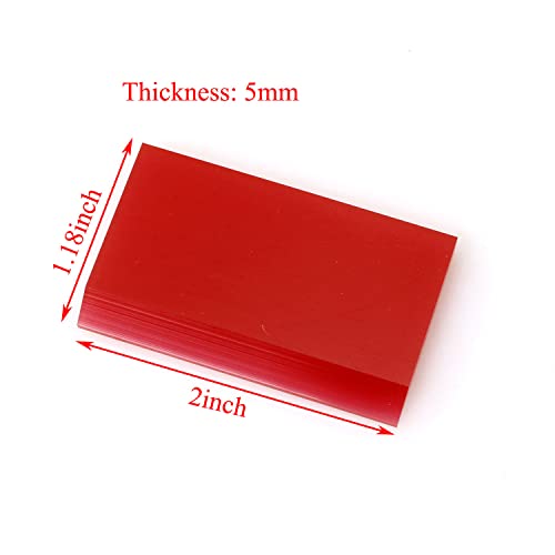 PZRT 2pcs Squeegees Screen Printing Tools for Applying Transfer Paste or Ink DIY Silkscreen Printing Ink Rubber Scraper Board Tools 1.97in x 1.18in, 3.94 in x 2.8 in