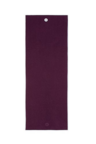 Manduka Yogitoes Hot Yoga Mat Towel - 79" | Moisture Activated Grip | Patented Silicone Nubs | Highly Absorbent, Durable & Easy Care | Made from Recycled Materials | 79 x 24 Inches | Indulge - color: Indulge, size: 79" x 24"