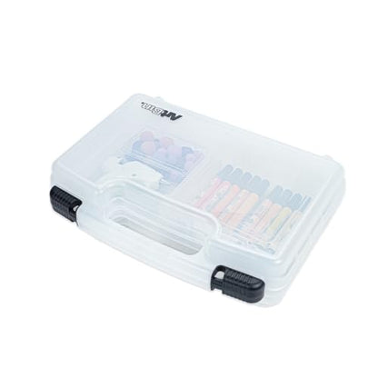 ArtBin 8014AB 14 inch Quick View Carrying Case, Portable Art & Craft Organizer with Handle, [1] Plastic Storage Case, Translucent - size: 14 inch - Standard