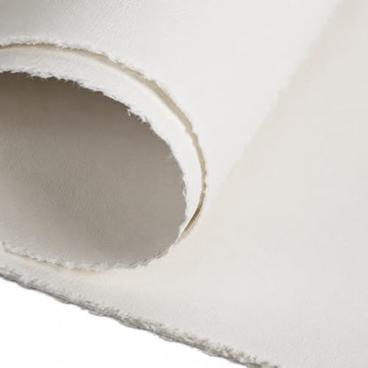 Kisston 10 Sheets Large Deckled Edge Paper 22 x 30 Inches, 140 Lb/300 GSM Cotton Watercolor Paper Texture White Blank Painting Supplies for DIY Craft Activities Student Artists Drawing - style: Deckled Edge