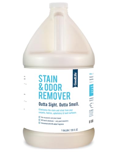 Natural Odor and Stain Remover Spray - Unscented Plant-Based Child & Pet Safe Cleaner Earth-Friendly Odor Eliminator Eco Cleaning Products for Home, Carpet (1 Pack, 1 Gallon) - size: 128 Fl Oz (Pack of 1)