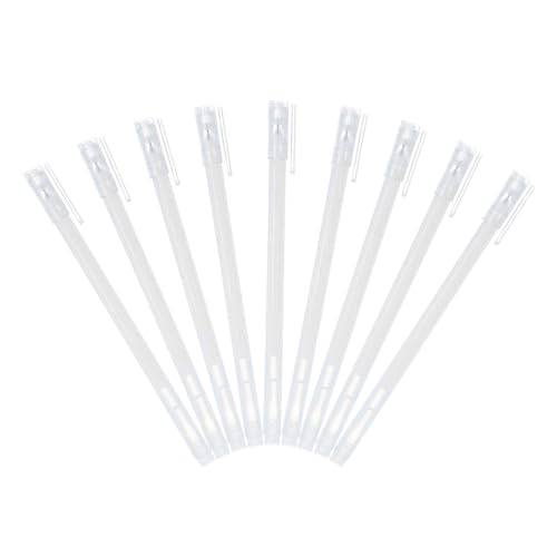 MECCANIXITY 9 Pcs Metallic Vibrant Sparkle Gel Pens, Drawing Pens with Fine Point 1mm for Adult Drawing Doodling Journaling Art Supplies and DIY Crafts, White - color: White