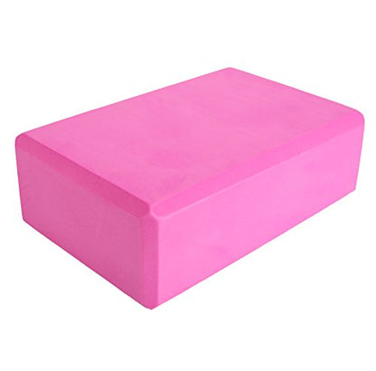 EXERZ Yoga Blocks 2 pack, Gym Blocks, Exercise Workout Fitness Bricks, Pilates Stretch Handstand Non-Slip - color: Pink