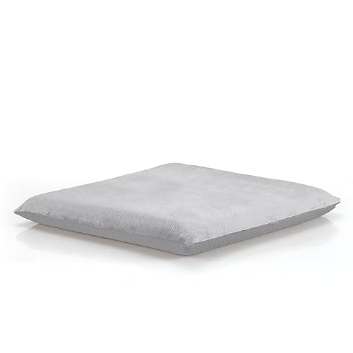 Augld Square Memory Foam Chair Cushion 16x16 in Grey | Soft Velvet Fabric, Non-slip, High Density Memory Foam, Washable, Seat Cushion for Home, Office, School, Car - color: Grey, size: 16x16 In
