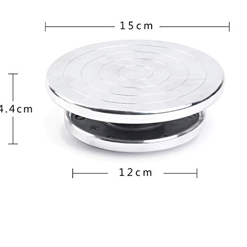 Feqsky 4.7''/5.9'' Double Sided Turntable for Ceramic Clay Sculpture Platform Pottery Wheel Aluminum Alloy Rotating Tools