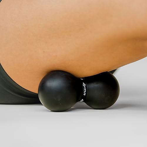 4KOR Massage Balls for Trigger Point Therapy - Myofascial Release Ball - Muscle Relief for Back, Neck, Shoulder, Foot Pain - Fitness Massage Balls for Mobility - Deep Tissue Release Ball - style: Peanut Ball Set