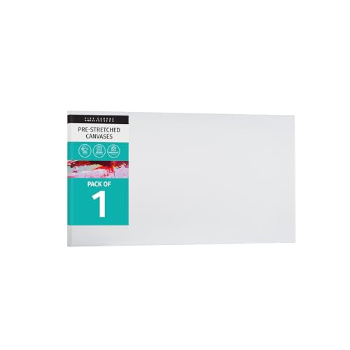 PIXY CANVAS Value Pack of 1 Stretched Canvas 20x28 inch, 3/4 (0.75) inch deep for Your Paintings/Artwrok/Wall Art/Wall Decor (Pack of 1 Canvas, 20 x 28 inch, Landscape) - size: 20 x 28 inch, style: Pack of 1