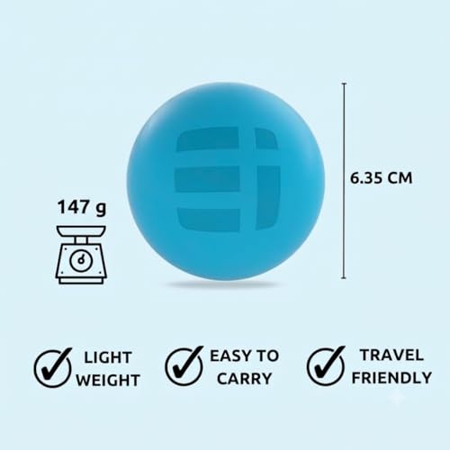 Massage Lacrosse Balls for Deep Tissue Relief - Trigger Point Therapy Ball Set for Plantar Fasciitis, Myofascial Release for Back, Shoulder, Foot - Massage Ball Roller - 2 Pack (Electric Blue) - color: Electric Blue