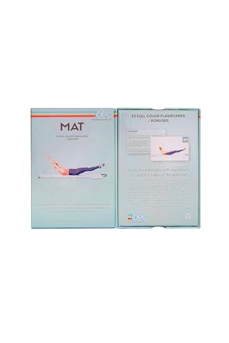 OnlinePilatesClasses Mat Pilates Workout Planner with Video Tutorials, 59 All-Level Exercise Flash Cards Ideal for Yoga, Abs, Core Workouts and Fitness Enthusiasts, No Equipment Needed - color: Mat Deck 59 Cards