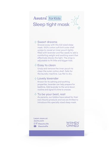 ASUTRA Bundle 1 Kids Eye Pillow 1 Topical Magnesium Chloride Oil Spray