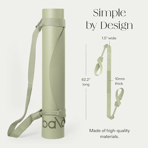 Bala Yoga Mat Straps for Carrying, Lightweight Yoga Mat Sling Holder - color: Sage