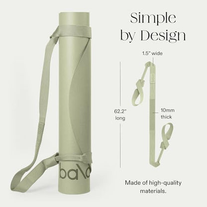 Bala Yoga Mat Straps for Carrying, Lightweight Yoga Mat Sling Holder - color: Sage