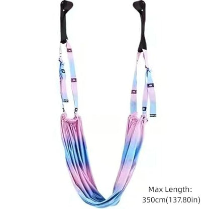 Aerial Yoga Hammock Swing Anti-Gravity Gym Training Device Adjustable Women Aerial Yoga Strap Aerial Yoga Stretching Strap Wall Practice