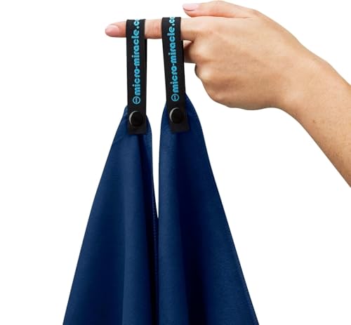2-Pack Microfiber Towel - XXL Travel Quick Dry and Extra Soft Microfiber Towels, Lightweight and Compact for Gym, Swim Practice, Travel, Backpacking, Camping, RV, Beach, Camping - color: Navy Blue