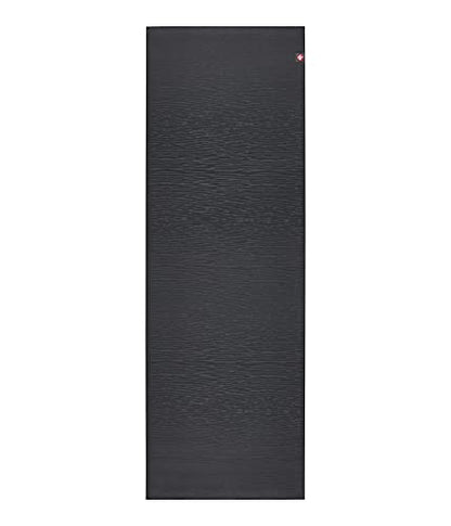 Manduka eKOLite Yoga Mat 71" - 4mm | Natural Rubber | Eco-Friendly | Soft Textured Surface | Natural Next-to-Skin Feel | 71 x 26 inches | Charcoal Grey - color: Charcoal, size: 71" x 24"