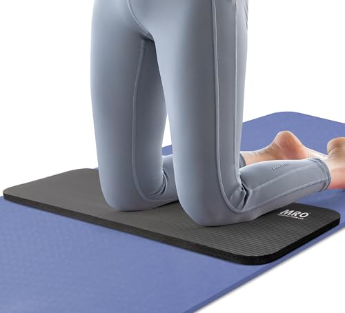 MRO Yoga Knee Pad Cushion –Premium Exercise Knee Pad - Eliminate Pain During Home Workout - Extra Padding & Support for Knees, Wrists, Elbows - Complements Your Yoga Mat 24''X10''X0.6'' - color: 1 PACK