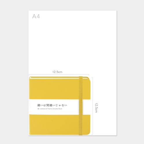 5x5" Sketchbook,Pocket Hardcover Notebooks,Sketch Books for Drawing Writing | 80gsm Blank Pages,96Sheet/192Pages,PU Leather Cover,Portable Small Size for Sketching,Diary Memo Planner.Yellow - color: A-PU-Yellow