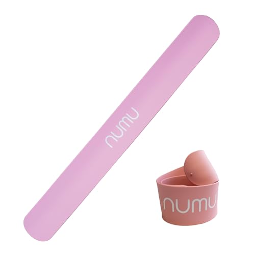Numu Yoga Mat Strap Slap Band - Easy Snap On to Keep Exercise Mat Tightly Rolled and Secured for Yoga Mat Storage and Travel - color: Pink