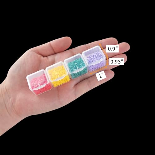 RJ-Sport 56 Grids Diamond Art Bead Organizer Box | Compact & Portable Clear Plastic Case for Jewelry & Gems Storage and Organizing - color: 56 small