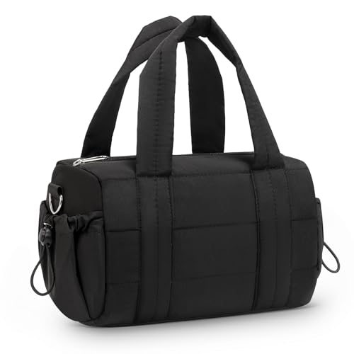 Mini Gym Bag for Women Sports Duffel Bag Cute Pilates Bag Black - color: Black, size: 8L Small