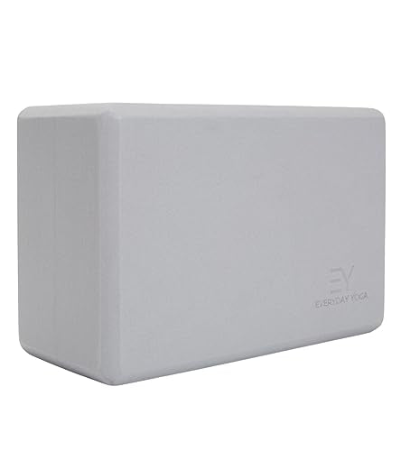 Everyday Yoga Premium Foam Block, 3in/4in/5in Thick, Multi Colors, 1 Block - color: Slate, size: 4 Inch Thick