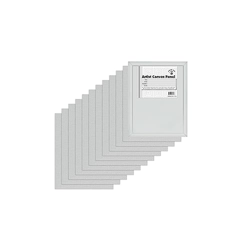 Creative Mark Cotton Canvas Panels 18x24" - 12 Pack - Professional Quality Fine Weave Acrylic Primed Artist Canvas Boards for Painting, Acrylics, Studios, & More - size: 18x24" - 12 Pack