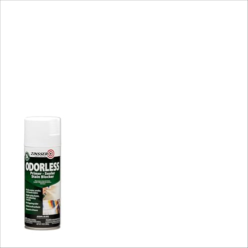 Rust-Oleum Zinsser High Hide Cover-Stain Primer, 13oz | 13oz primer-sealer. Blocks stains & seals surfaces with superior adhesion for interior/exterior wood, drywall & metal. - size: 13 Ounce (Pack of 1)