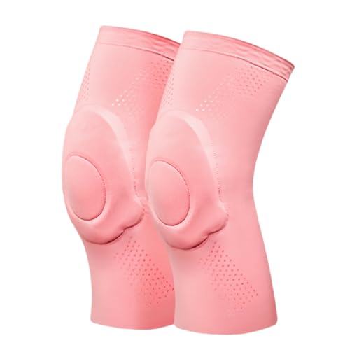 Gel Knee Pads, Cushion & Support Knee Cap for Men, Women, Girls & Boys, Padded Compression Knee Sleeve for Dance, Yoga 1 Pair Pink S - color: Pink, size: Small
