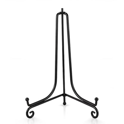 Artliving Plate Stands for Display, 12Inch Black Iron Easel Plate Display Photo Holder Stand, Displays Picture Frames, Decorative Plates, Tablets and Art (2 pack) - size: 12 inch(2 Pack)