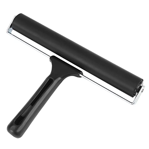 8 Inch Rubber Brayer Roller for Printmaking, Heavy Duty Ink Applicator with Non-Slip Handle