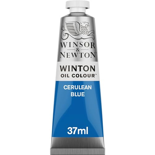 Winsor & Newton Winton Oil Color, 37ml Tube, Cerulean Blue | Artist pigments, Durable, Lightfast, Permanent, Uniform Consistency, Great Pigment Load - color: Cerulean Blue, size: 1.25 Fl Oz (Pack of 1), style: 1.25-oz Tube