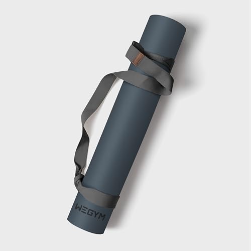 WeGym Yoga Mat, 4 mm Cushioned Non-Slip for Yoga, Pilates and Home Workouts - color: PU_Slate, style: Polyurethane