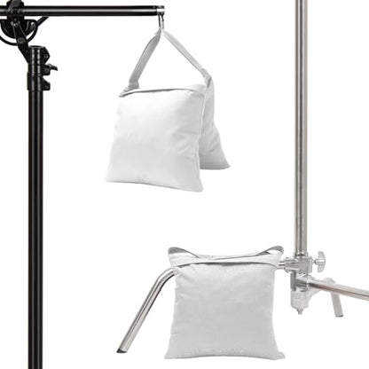 4-Pack White Sandbag Weight Bag for Light Stand Photography Video Equipment - color: White